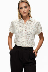 Extended Shoulder Top Printed